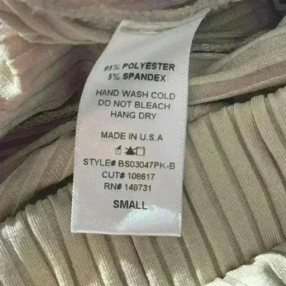 Pink Lily tan flare knit pants women’s size small - Picture 4 of 4